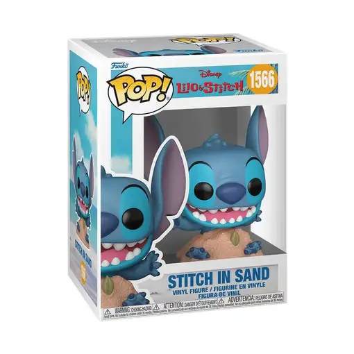 Funko pop disney stitch in sand