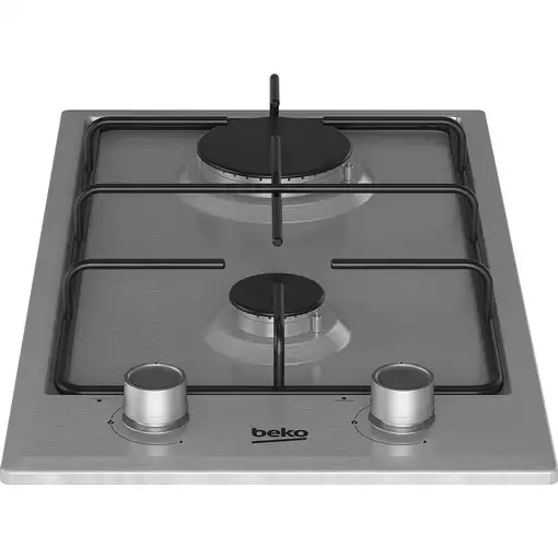 Beko HDCG 32220 FX Acero inoxidable Integrado 29 cm Encimera de gas 2 zona(s)