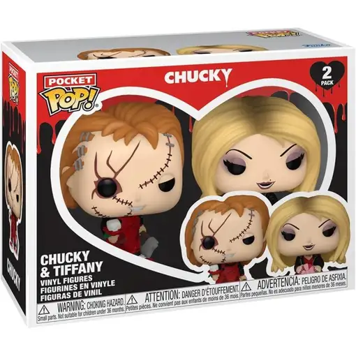 Pack 2 llavero pocket pop chucky y tiffany - 889698831017