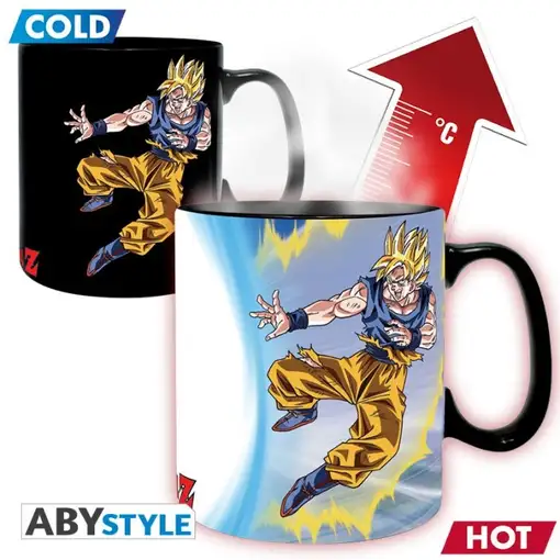 Taza Térmica de Cerámica Abystyle Dragon Ball Modelo Goku Vs Buu