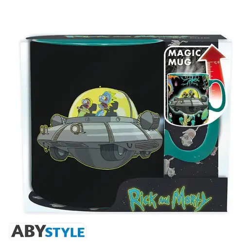 Taza Térmica de Cerámica Abystyle Rick & Morty Modelo Spaceship