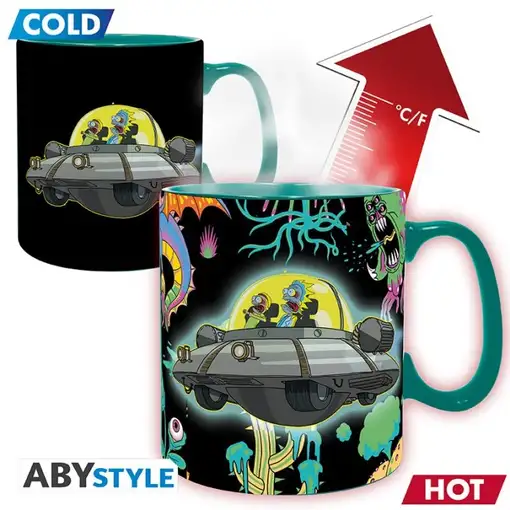 Taza Térmica de Cerámica Abystyle Rick & Morty Modelo Spaceship