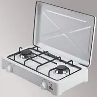 FM Calefacción HG-200 hobs Blanco Encimera Encimera de gas 2 zona(s)