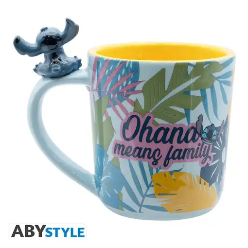 Taza de Cerámica Abystyle Disney Modelo Stitch Hawaiano
