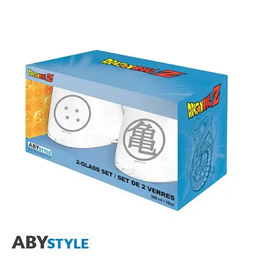 Set de 2 Vasos Abystyle Dragon Ball Modelo Kame y Dragon Ball