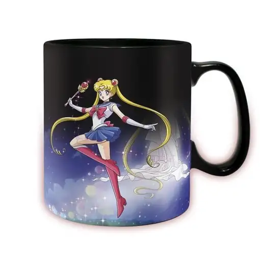 Taza Térmica de Cerámica Abystyle Sailor Moon Modelo Sailor y Chibi
