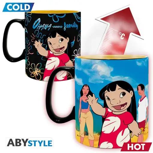 Taza Térmica de Cerámica Abystyle Disney Modelo Lilo & Stitch