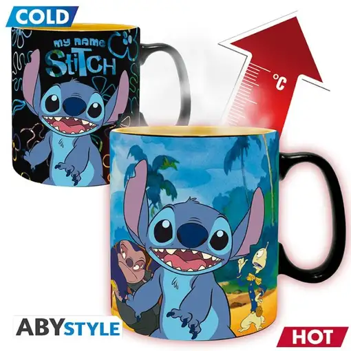 Taza Térmica de Cerámica Abystyle Disney Modelo Lilo & Stitch