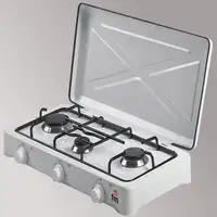 FM Calefacción HG-300 hobs Blanco Encimera Encimera de gas 3 zona(s)