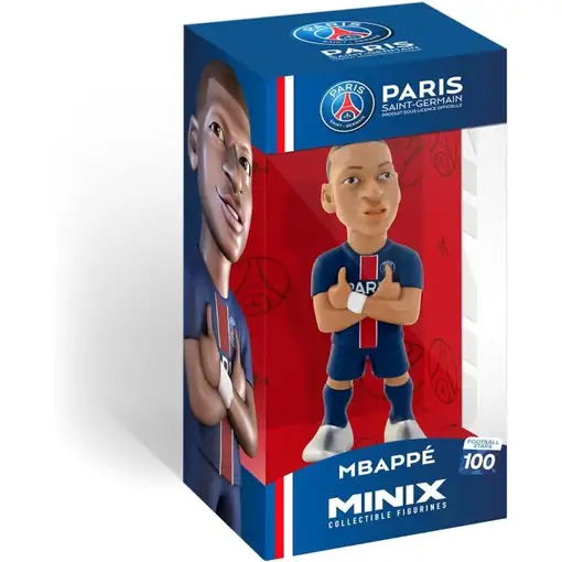 Figura Minix Football Stars Mbappé PSG Modelo 100
