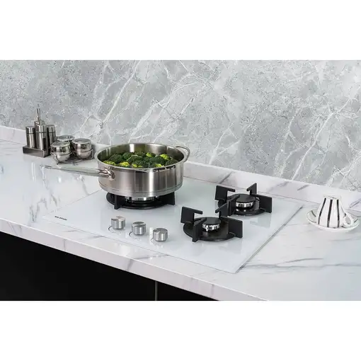 Mx Onda MX-PG2200B hobs Blanco Integrado 60 cm Encimera de gas 3 zona(s)
