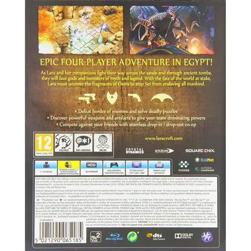 Juego Lara Croft y el templo de Osiris Para Playstation 4 | PS4