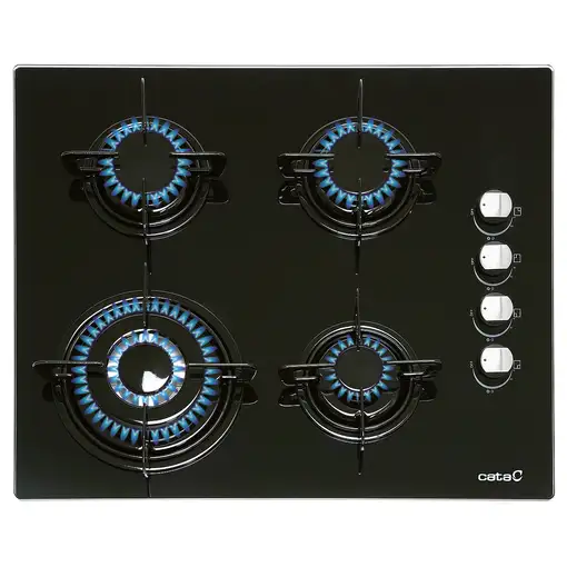 CATA CIB 6031 BK Negro Integrado Encimera de gas 4 zona(s)