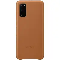 Funda Samsung Para Galaxy S20 En Piel Color Marrón Modelo EF-VG980LA Funda Samsung Para Galaxy S20 En Piel Color Marrón Modelo EF-VG980LA