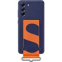 Funda Samsung de Silicona con Correa para Galaxy S21 FE Navy Modelo EF-GG990TN