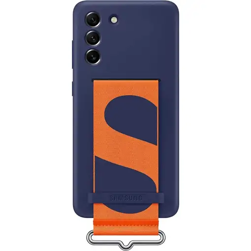 Funda Samsung de Silicona con Correa para Galaxy S21 FE Navy Modelo EF-GG990TN
