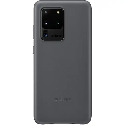 Funda Samsung en piel para Galaxy S20 Ultra Gris EF-VG988LJ