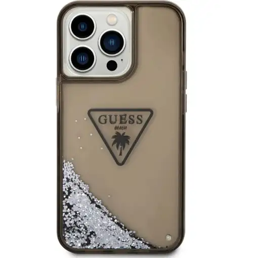 Funda Guess purpurina líquida Plateada para Apple iPhone 14 Pro color Negro Funda Guess purpurina líquida Plateada para Apple iPhone 14 Pro color Negro