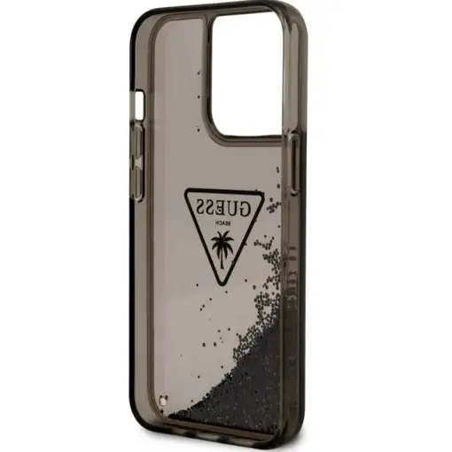 Funda Guess purpurina líquida Plateada para Apple iPhone 14 Pro color Negro