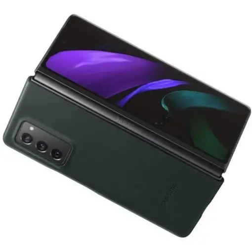 Funda de Piel para Samsung Galaxy Z Fold 2 Verde Modelo EF-VF916LG