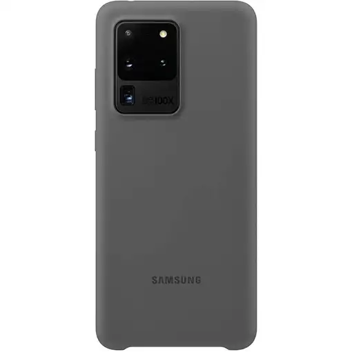 Funda Samsung Silicona Para Galaxy S20 Ultra Color Gris Modelo EF-PG988TJ Nuevo