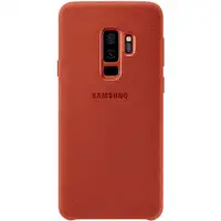 Funda Samsung Galaxy S9+ Alcántara Rojo EF-XG965AR Nueva