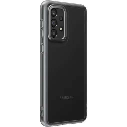 Funda Samsung Soft Clear Para Galaxy A33 Color Negro Modelo EF-QA336TB