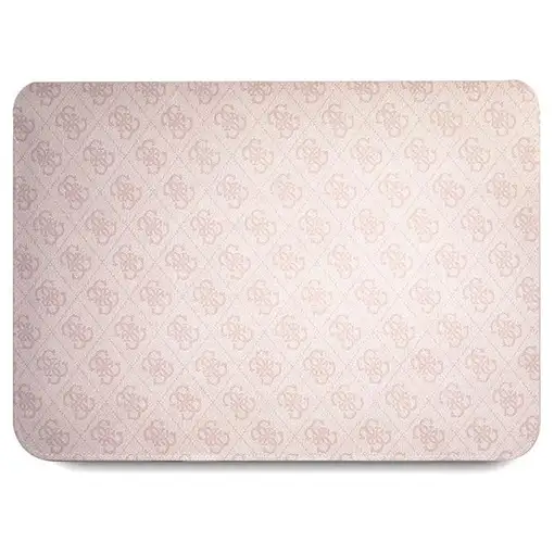 Funda Guess para portátil y tablet de 14'' diseño 4G color Rosa con logo GUCS14P4T
