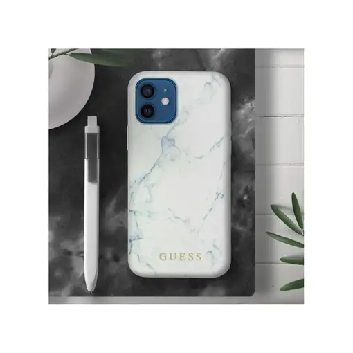 Funda Guess Silicona efecto Mármol para Apple iPhone 12 mini