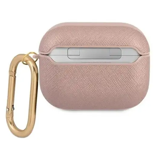 Funda Guess Silicona para Apple Airpods 3 Saffiano Rosa Modelo GUA3SASMP