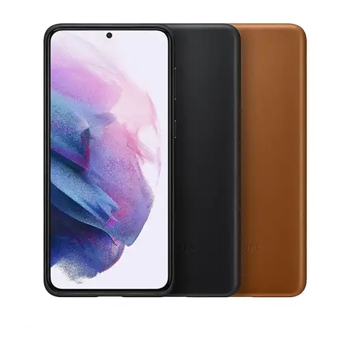 Funda Samsung En Piel para Galaxy S21 Plus Color Marrón Modelo EF-VG996LA Nuevo