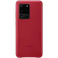 Funda Samsung En Piel para Galaxy S20 Ultra En Rojo Modelo EF-VG988LR Nuevo