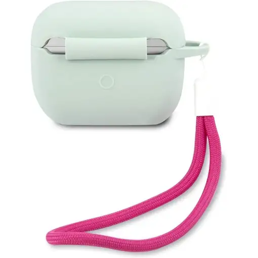 Funda Guess Silicona para Apple Airpods Pro Vintage Verde y Fucsia