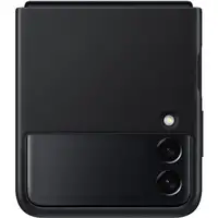 Funda de Piel Para Samsung Z Flip 3 Color Negro Modelo EF-VF711LB