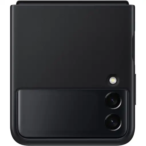 Funda de Piel Para Samsung Z Flip 3 Color Negro Modelo EF-VF711LB