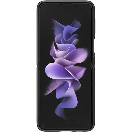 Funda de Piel Para Samsung Z Flip 3 Color Negro Modelo EF-VF711LB