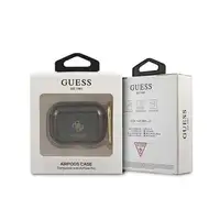 Funda Guess Silicona para Apple Airpods Pro Negro Glitter Modelo GUAPUCG4GK Funda Guess Silicona para Apple Airpods Pro Negro Glitter Modelo GUAPUCG4GK