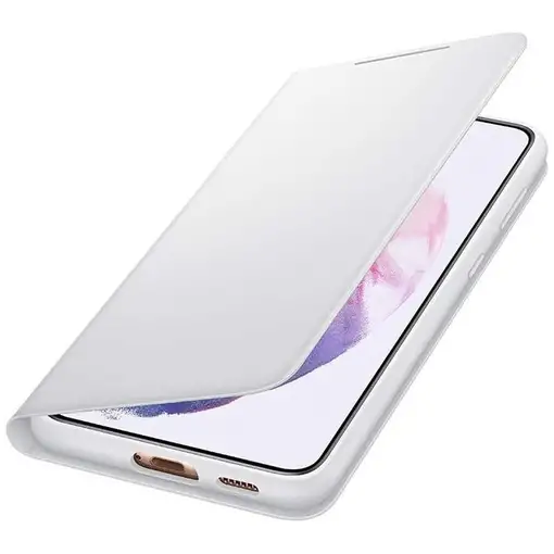 Funda Samsung Led View Para Galaxy S21 Plus Color Gris Modelo EF-NG996PJ