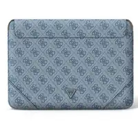 Funda Guess para portátil y tablet de 14'' diseño 4G color Azul con logo GUCS14P4T