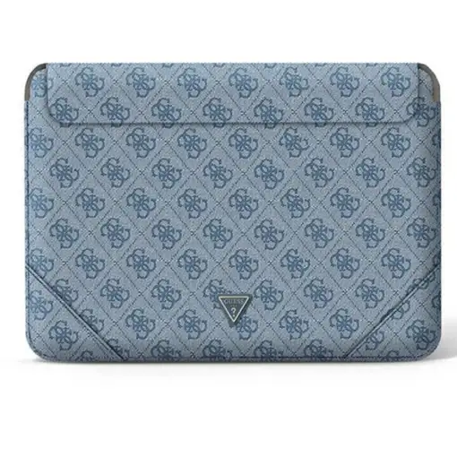 Funda Guess para portátil y tablet de 14'' diseño 4G color Azul con logo GUCS14P4T