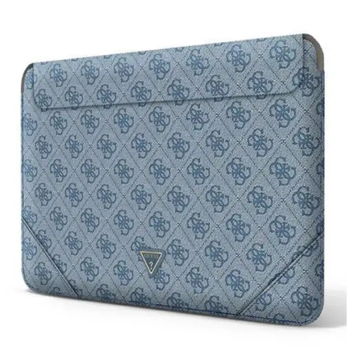 Funda Guess para portátil y tablet de 14'' diseño 4G color Azul con logo GUCS14P4T