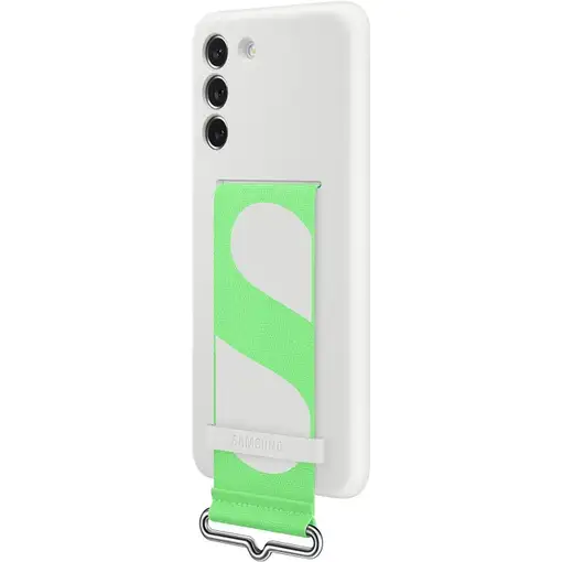 Funda Samsung de Silicona con Correa para Galaxy S21 FE Blanca Modelo EF-GG990TW