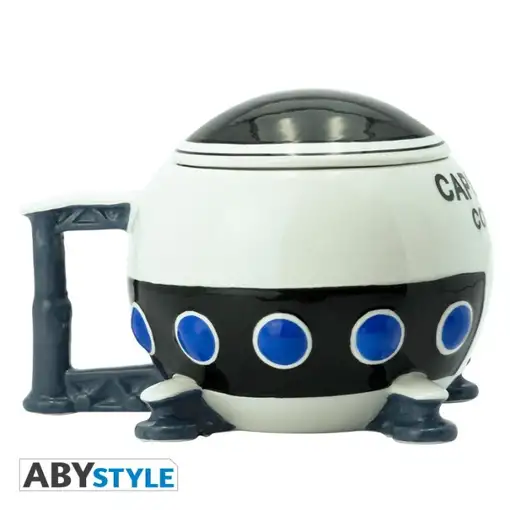 Taza de Cerámica Abystyle Bola de Dragón Z Modelo Cápsula Corp. Espacial