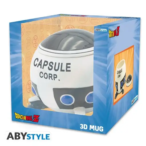 Taza de Cerámica Abystyle Bola de Dragón Z Modelo Cápsula Corp. Espacial