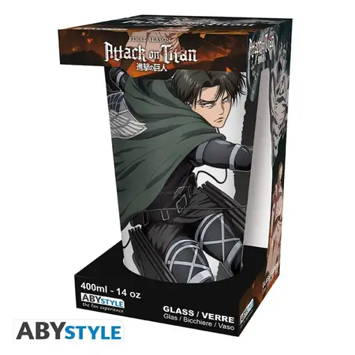 Vaso Abystyle XXL Ataque de los Titanes Modelo Capitán Levi