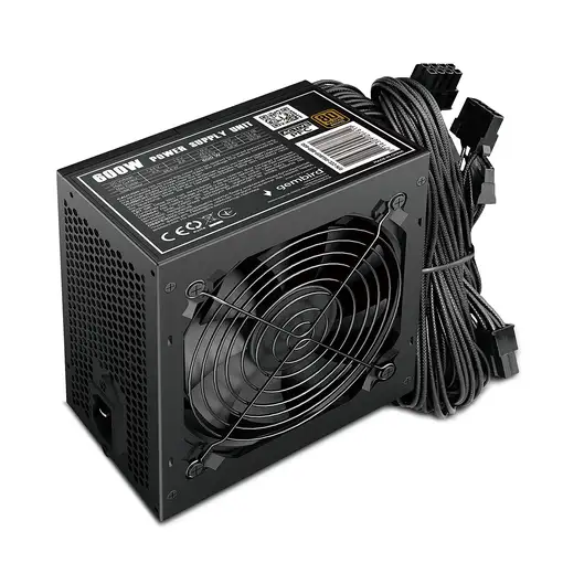 Gembird CCC-PSU80P-BBP-600 unidad de fuente de alimentación 600 W 24-pin ATX ATX
