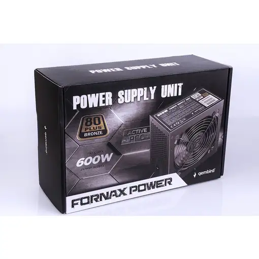 Gembird CCC-PSU80P-BBP-600 unidad de fuente de alimentación 600 W 24-pin ATX ATX
