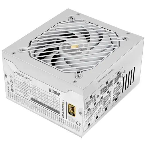 Mars Gaming MPB850PSIW unidad de fuente de alimentación 850 W 24-pin ATX ATX