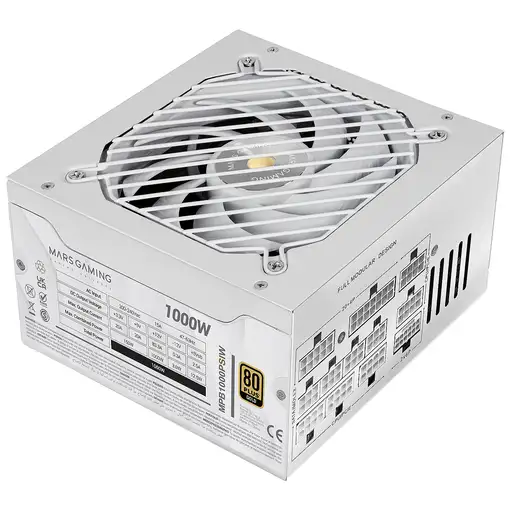 Mars Gaming MPB1000PSIW unidad de fuente de alimentación 1000 W 24-pin ATX ATX