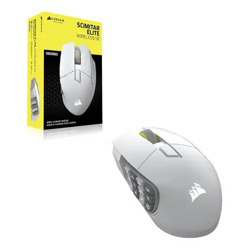 Corsair SCIMITAR ELITE WIRELESS SE ratón Juego mano derecha RF Wireless +Bluetooth